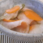Daikon & Ninjin Sunomono (Japanese Radish & Carrot Salad) AND Oshogatsu (New Year) Food