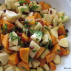 Persimmon Salad with Pomegranate and Apples