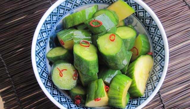 Chyuka Kyuri Tsukemono (Chinese Style Pickled Cucumber)