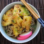 My Moms Easy Soba Broth & Kakiage (Vegetable, Shrimp) Tempura Soba