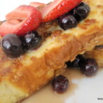 Granola French Toast with Very Berry Maple Syrup