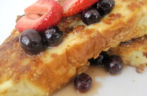 Granola French Toast with Very Berry Maple Syrup