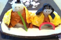 Hina Ningyo Sushi (Dolls Made of Rice) and Hinamatsuri 2012 (Japanese Girls Day)