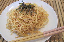 Karashi Mentaiko Spaghetti (Spicy Cod Roe Pasta)