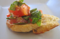 Bruschetta with Tomatoes, Basil and Garlic  & The Great Park