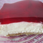 Jello Cheesecake with Walnut Crust