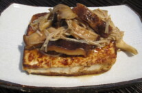 Tofu Steak with Mushroom Sauce